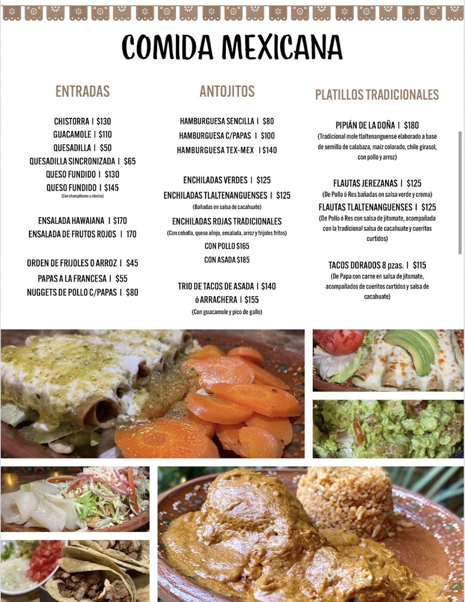 Palapa Restaurante Bar Menu - Image 2