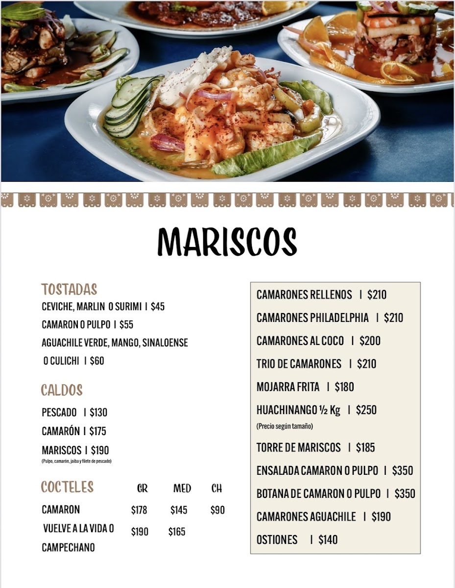 Palapa Restaurante Bar Menu - Image 4